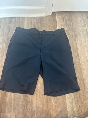 Greg Norman Collection Navy Flat-Front Performance Shorts